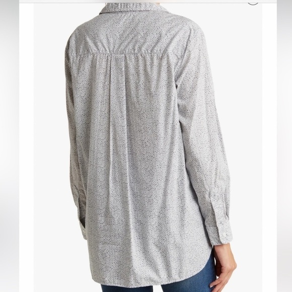 Frank & Eileen Womens Joedy Button-Up Shirt Sz XS NWT Ditsy Oversized Minimalist - Picture 5 of 16